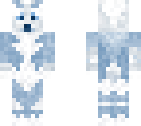 blue fluffy polar bear (or wolf)