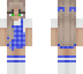 blue plaid dress