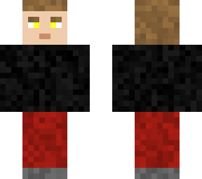 boy with black shirt and red pants (read desc)