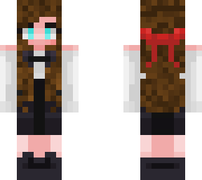 brown haired waitress