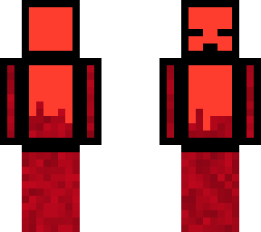 hombre bloque rojo