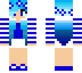 little carly with blue hair
