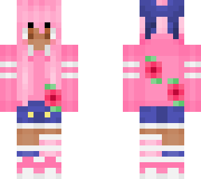 pink hoodie girl