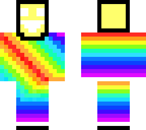 Rainbow dude | Minecraft Skin