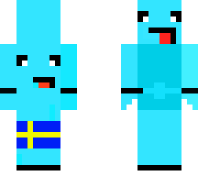 cute/drop blue man