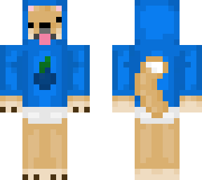 dog with blue  hoodie v2 (v1 is trash :d)
