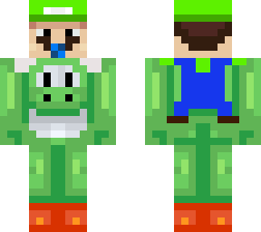 luigi riding yoshi