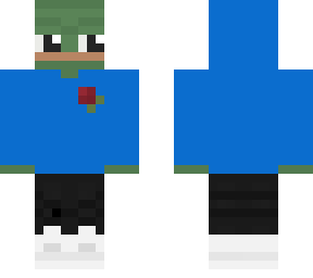 blue hoodie