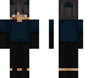 brown hair boy blue clothing