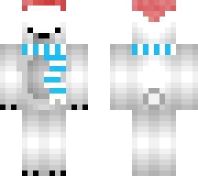 festive polar bear