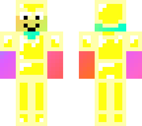 rainbow with gold armor
