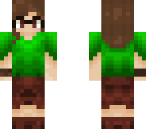 basic green girl