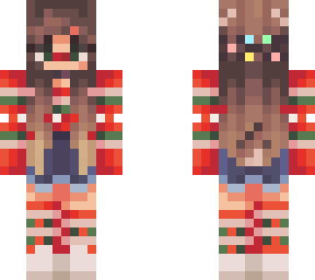christmas reinder girl with lights