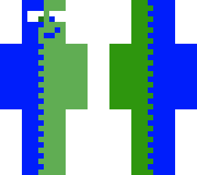 green and blue