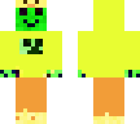 happy creeper in duck clothes