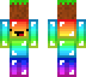 rainbow derp carrying a grass block 2.0