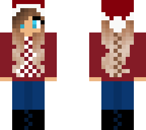 checkered santa girl (skinmas)