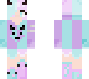 purple & blue devil girl