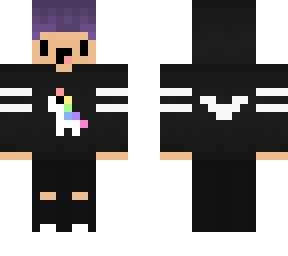 purple unicorn gamer boy