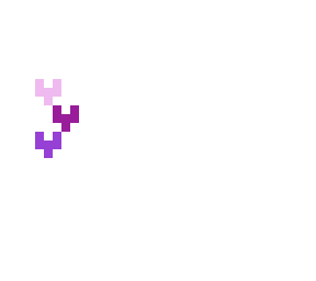 white with hearts