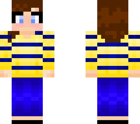 yellow stripped shirt