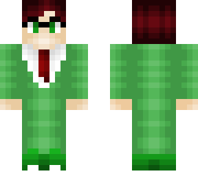 business man - brownish red - glasses - slime suit