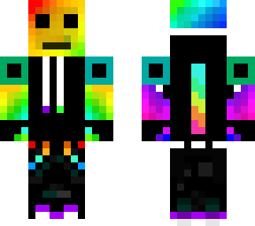 rainbow slime with smile