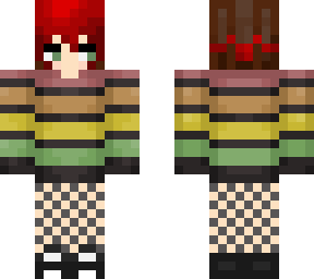 boy/girl red and brown hair