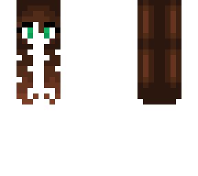 hair base with brown hair and green eyes