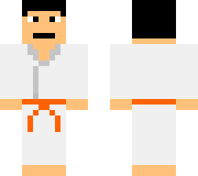 karateka conturon naranja