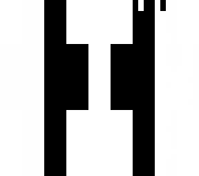 black and white