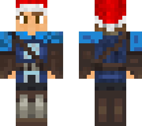 blue knight christmas hat