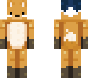 christmas fox - blue