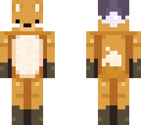 christmas fox - purple