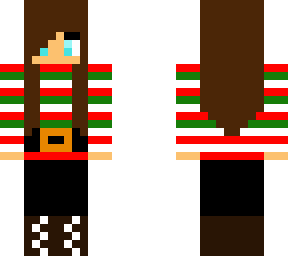 Elf Girl Brown Haired | Minecraft Skin