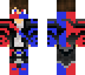 gamer boy red and blue
