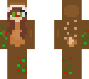 girl in reindeer onsie