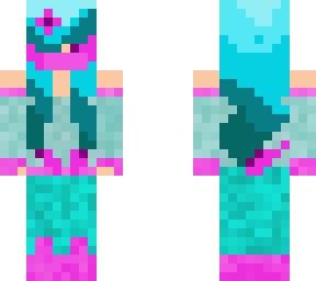pink and blue warrior