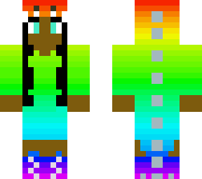 rainbow dinosaur girl edit ( idea from alyssaurus)