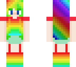 rainbow girl with boots