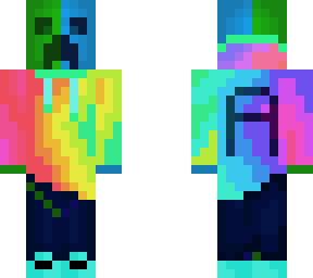 rainbow hoodie creeper