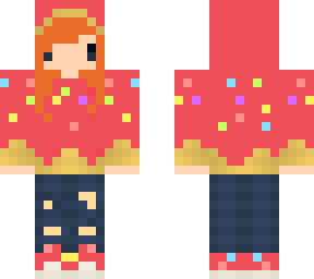 red donut chibi girl