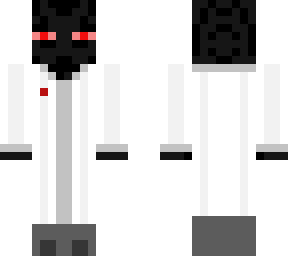 red eyed enderman in lab coat