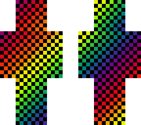black and rainbow void