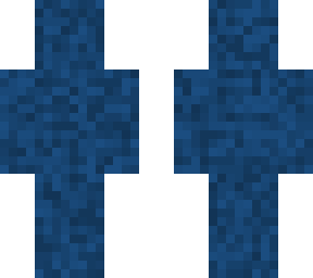 blue faceless monster