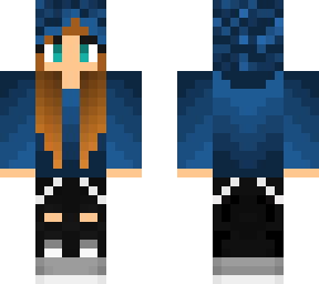 blue hoodie