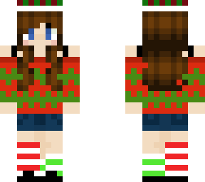 christmas brunette