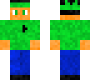 dan - green baseball w/logo w/bandana