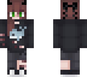 e-girl (i edited eyes and added bow and horns)