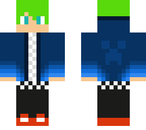 blue hoodie boy